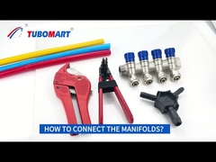 Dimensão personalizada 2-6 Ways Brass Pex Plumbing Manifold para Tubomart