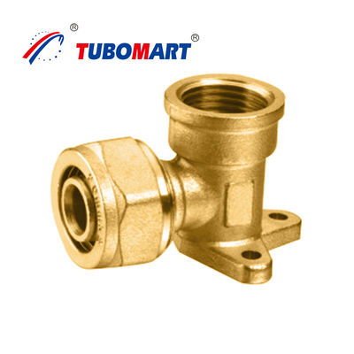 Acessórios de compressão Pex de latão cromado para sistemas de encanamento