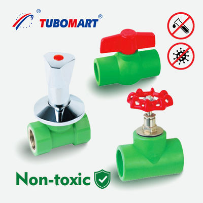 20 mm - 110 mm PPR válvula de latão oculta Stop Cock Valve cor personalizada