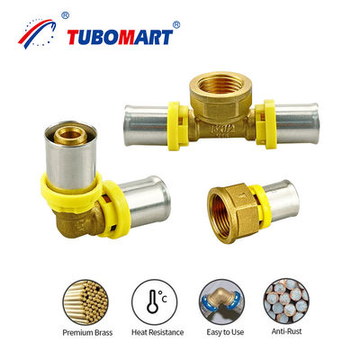 Acessórios para prensagem de Pex de tipo TH 16 mm - 32 mm Pex Al Pex Conexões personalizadas