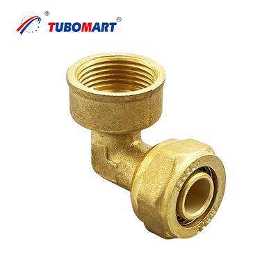 Acessórios de compressão cromados de latão Acessórios de encanamento Pex resistentes a vazamentos