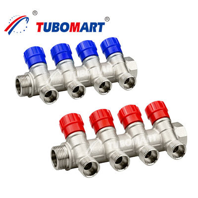 Manifold de tubos de cobre Pex 2 - 12 Port Water Underfloor Heating Manifold