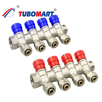 Sistema de Manifold de Água Pex em Latão 2 - 12 Saídas Manifold de Tubo Pex