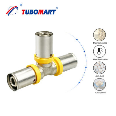 3/4 polegadas de latão Pex Press Fittings para água / gas Tubos mangueira chuveiro
