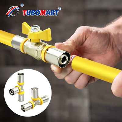 Pex Al Pex Press Fittings 3/4 Inch Com Compatibilidade Profissional de Tubos PEX