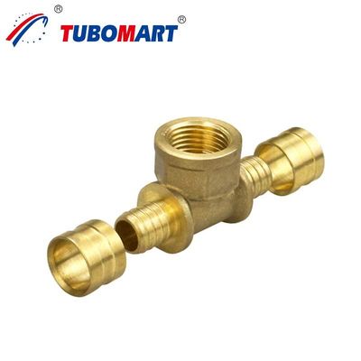 Acessórios de corte de cobre Pex até 200 psi Pressão nominal Acessórios de corte de canalização