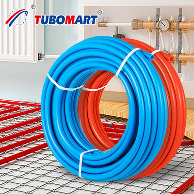 Tubo de Pex isolado resistente à corrosão 50m 100m 200m por rolo com ajuste de crimp