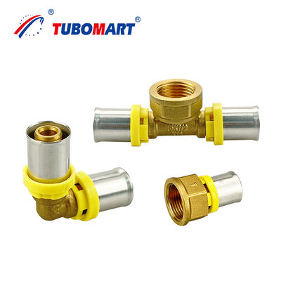 16mm - 32mm Alu Pex Press Fittings Tipo TH com latão natural personalizado