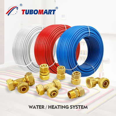 Instalação de Pex de compressão de latão para tubos de água de Pex de várias camadas ISO 14001