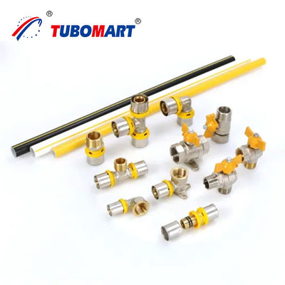 16mm UV resistente composto multicamadas Branco/vermelho/amarelo PEX AL PEX Alumínio Multicamada tubo de gás OEM/ODM