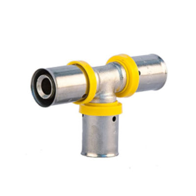 CW602N Acessórios de ligação de prensagem para tubos GAS PEX AL PEX Certificado ISO 9001 / ISO17484