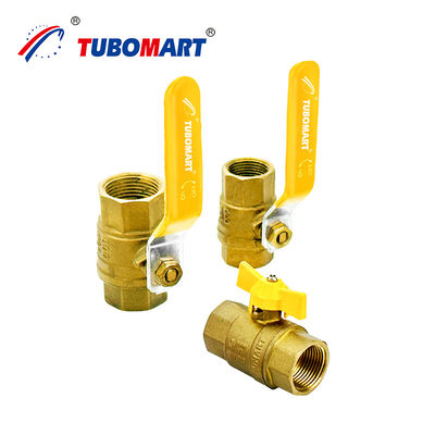 Ferro forjado Compressão de bronze de manobra longa de 2 vias para válvula GAS para sistema PEX AL PEX