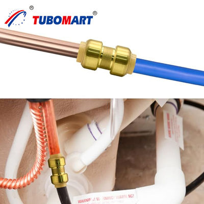 Tubomart OEM C46500 Push In Connect Pex Fittings para sistemas de gás e água