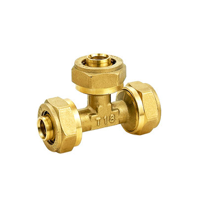 OEM Brass Compression Elbow Male Connect Pex-al-pex Fittings para tubos de água quente e fria multicamadas