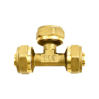Acessórios de compressão de Pex Tee com diferentes tamanhos e formas ISO17484-1 2006 8 AS4176.8-2010