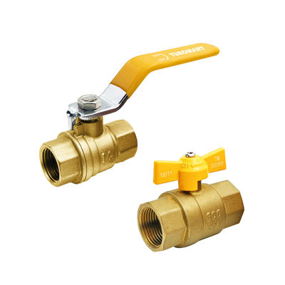 Corpo de cobre de NPT de alta qualidade 1/4''- 2'' válvula de água de fio feminino válvula de bola de cobre para controle de água