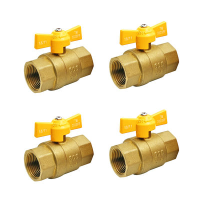SAI GLOBAL Tubos de gás Materiais de encanamento Borboleta amarelo Manilha Fêmea Masculino Filamento 1/2 