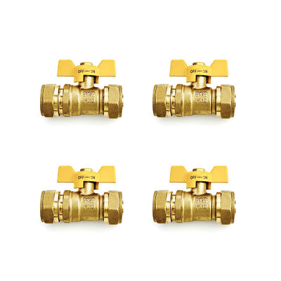 Fabricante 16-32mm Pex Brass Compression Fitting Equal Straight Para Encanamento de Gás Pex Al Pex Fittings OEM