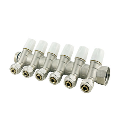 Fácil Instalação Brass Pex Plumbing Manifold Sistema de aquecimento Manifold de latão