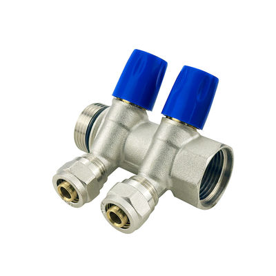 Cores personalizadas Pex Manifolds Latão Pex Manifold Conector Latão Encanamento Pex Manifolds Sistema de água
