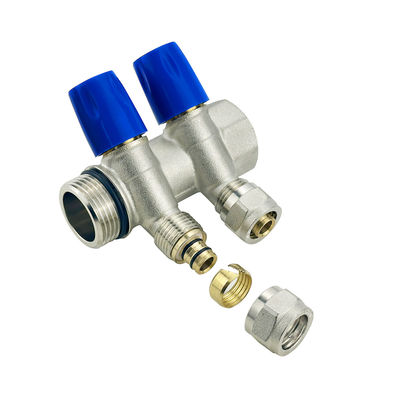 Dimensão personalizada 2-6 Ways Brass Pex Plumbing Manifold para Tubomart