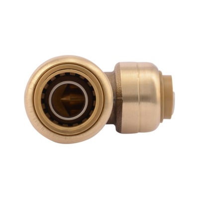 Tubomart SharkBite 1/2 inch Push-to-Connect x 3/8 inch Push-to-Connect 90Degree Reducing Elbow Brass Fittings