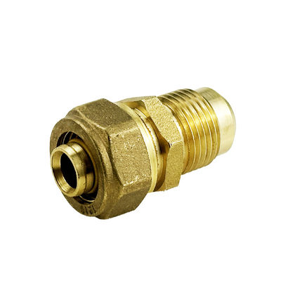 Fábrica OEM Acessórios de compressão de gás de latão para sistema de encanamento Acessórios de tubos de alta qualidade Pex Al Pex