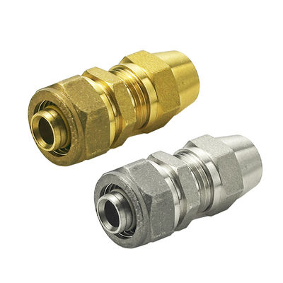 Acessórios de apoio à personalização de parafusos de latão para tubos PEX de camadas múltiplas Acessórios de compressão de gás de água para encanamento