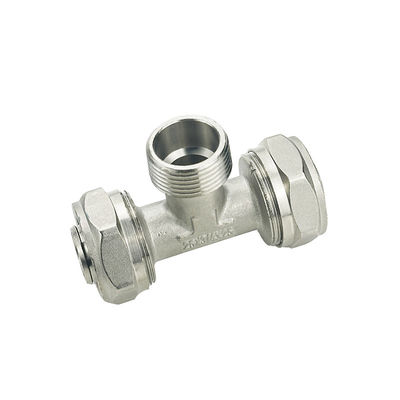Fittings de compressão Pex Conector masculino-feminino para medidor de gás de latão ISO17484-1/AS4176.8