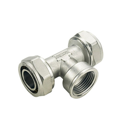 Certificado ISO17484-1 Pex Tee Forjado Crimp Fittings Latão HPb 58-3A para Encanamento