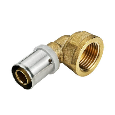 Tubomart Grátis Multilayer Press Fitting 16-32mm Amarelo PEX Fittings Gas PEX Press Fitting para sistema de gás PE