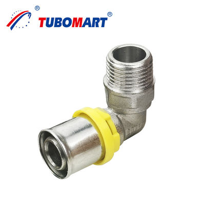 Tubomart Alumínio composto Pex Al Pex Tubo de latão de cobre Press Gas Fittings para sistema de GAS