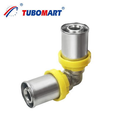 Fittings de prensas de latão tipo TH de boa qualidade certificados ISO9001 Pex Al Pex Fittings de prensas para sistema de gás