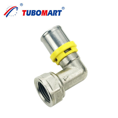 Tubomart Sistema de encanamento com Pex Al Pex Press Tipo TH Acessórios Brass Natural Cor HPB58-3A Material do corpo para gás