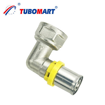 Pressão personalizada de tipo TH Pressão de latão Ligação reta Igual Reduzida Tee Cotovelo Pressão de tubos PEX Acessórios de tubos Certificados ISO CE