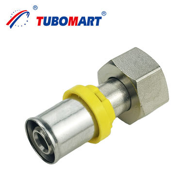 Tubomart Wholesale TH Style PEX AL PEX Press Fitting Elbow Tee Coupling Brass Press Fitting Certificado ISO9001