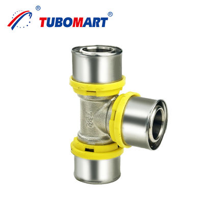 Acessórios em latão 1620mm Pex Al Pex Acessórios de prensagem de tubos TH Tipo Ss304 Acessórios de compressão de manga para encanamento Pex