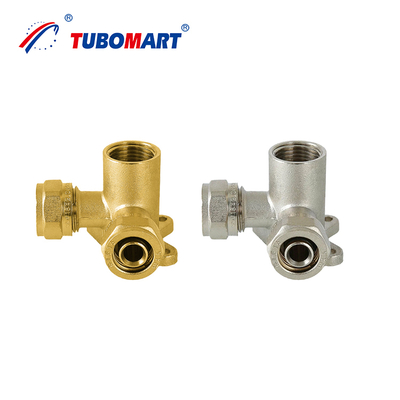 Tubomart Materiais de encanamento Gas PEX Acessórios Latão 16-32MM Equal Socket PEX Al Pex Acessórios de compressão