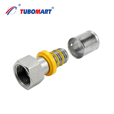 PEX AL PEX Tubos Compativeis Pressão de Brass Fitting Livre de Chumbo e de baixa manutenção para sistema de tubulação de gás 16-32mm