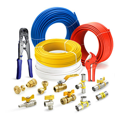 Tubomart 16-32mm Azul Personalizar Pex Acessórios Pex Al Conector de tubos de latão Pex Press Acessórios Press