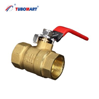 Tubos personalizados TUBOMART OEM Brass Ball Valve Manual Power 16-32mm Pex Al Pex para abastecimento de água e gás