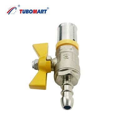 OEM ODM Personalização Suporte válvulas de latão press fittings, mangueira de ar de várias camadas CW617N tubos de press fittings, PEX tubos press fittings