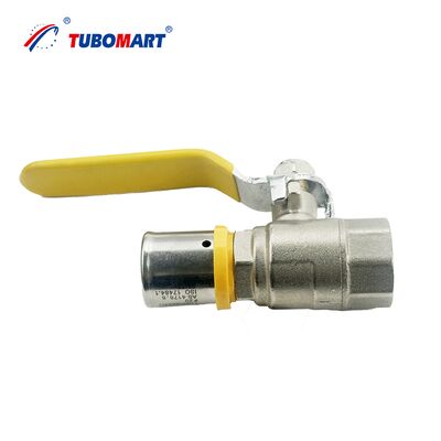 ISO17484 ISO9001 Certified Press Brass Gas Valve Forged Process Adequado para Aplicações de Controle de Gás de Água para oleodutos de gás de várias camadas PAP