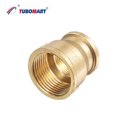 Tubomart Oem Brass Wallplated Straight Tee Cap Acoplamento Plumbing Compressão parafusos